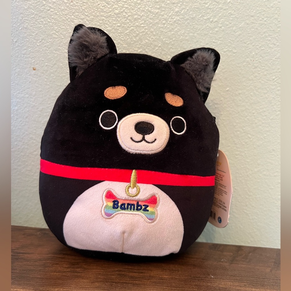 Squishmallows Official Kellytoys Plush S7 Inch Bambz the Pomchi Dog